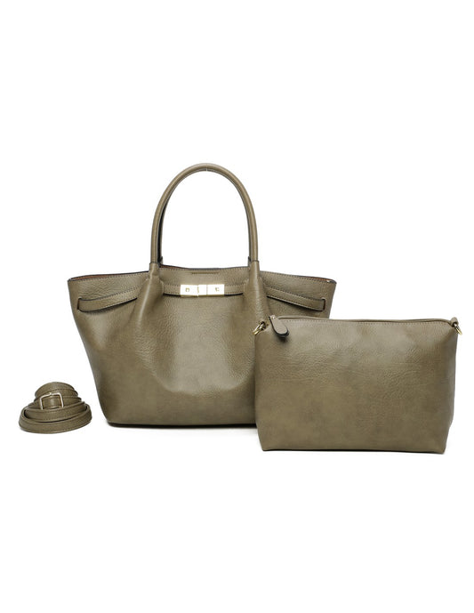 Sac porté main kaki