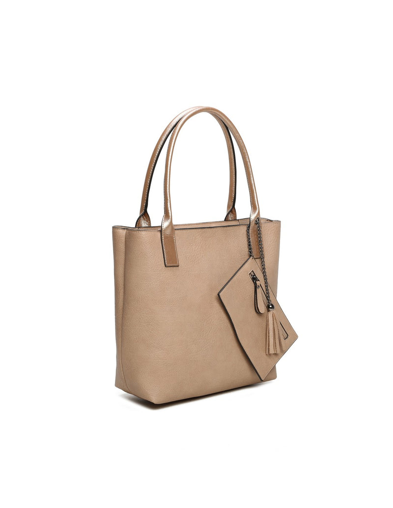 Cabas 2 en 1 taupe