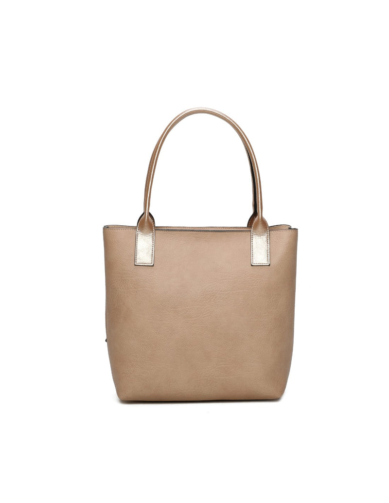Cabas 2 en 1 taupe