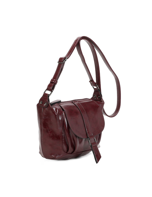 Sac bandoulière bordeaux