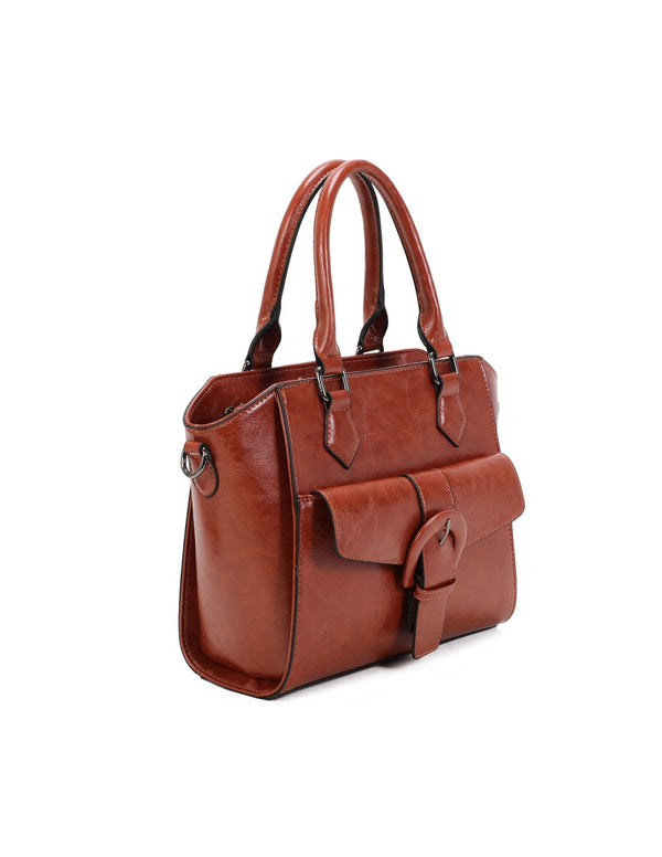 Sac porté main camel
