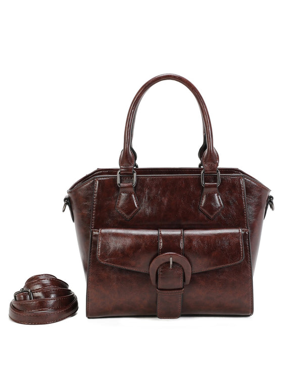 Sac porté main marron