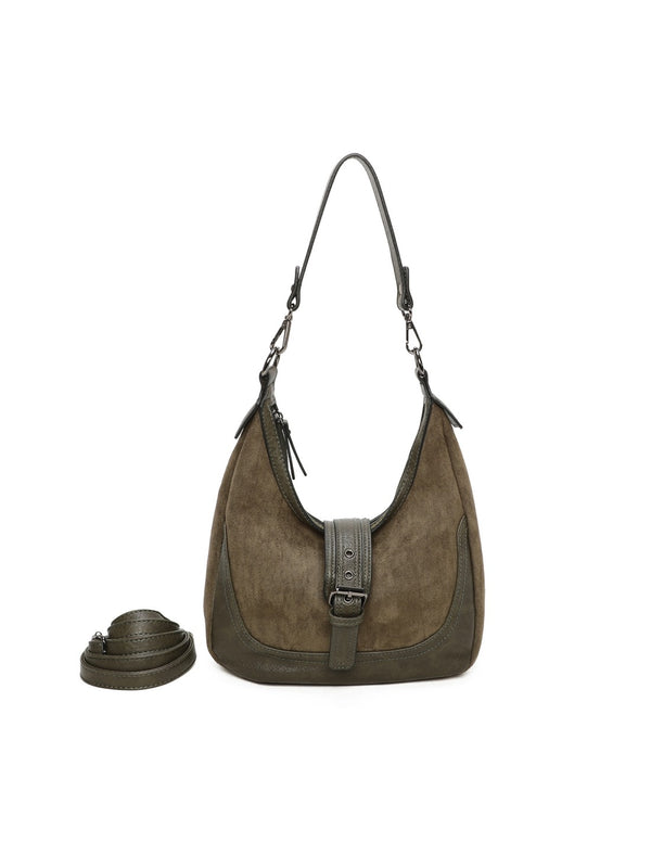 Sac porté épaule kaki