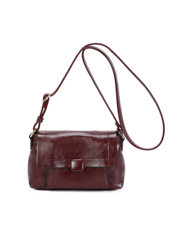 Sac bandoulière bordeaux