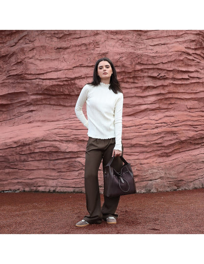 Sac porté main marron