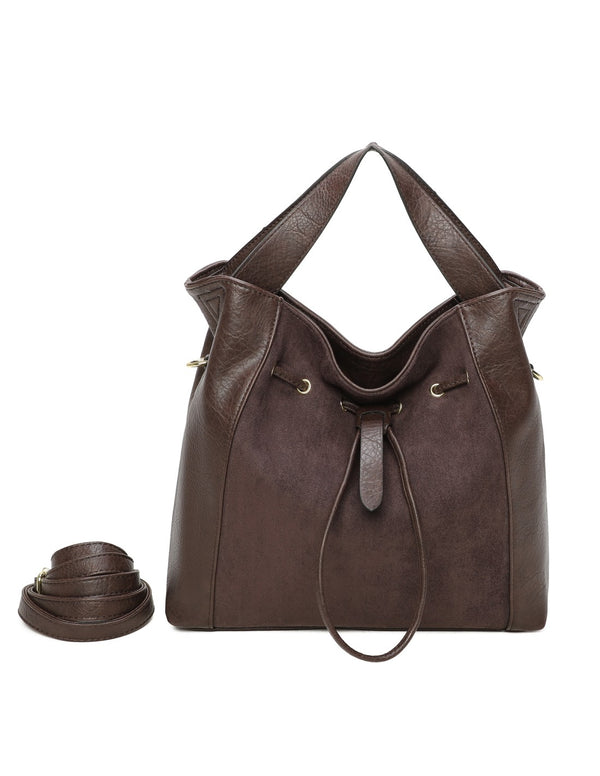 Sac bimatière marron