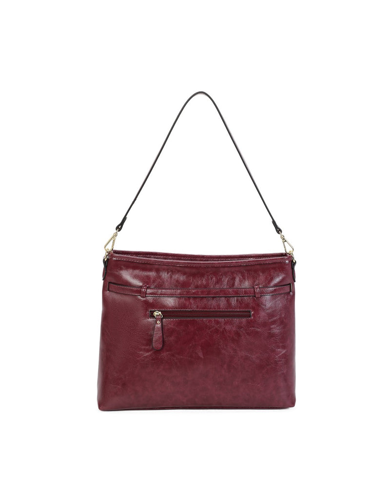 Cabas porté épaule lie de vin