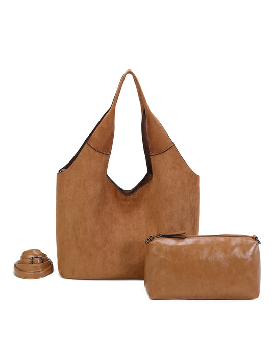 Cabas porté épaule 2 en 1  cinnamon