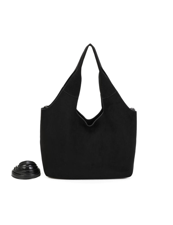 Cabas porté épaule 2 en 1  noir