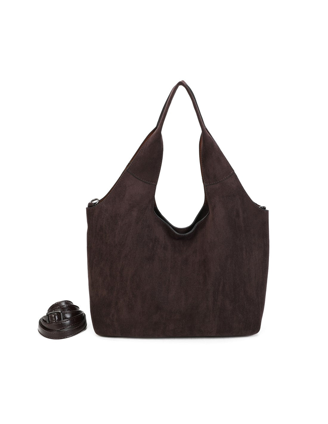 Cabas porté épaule 2 en 1  café