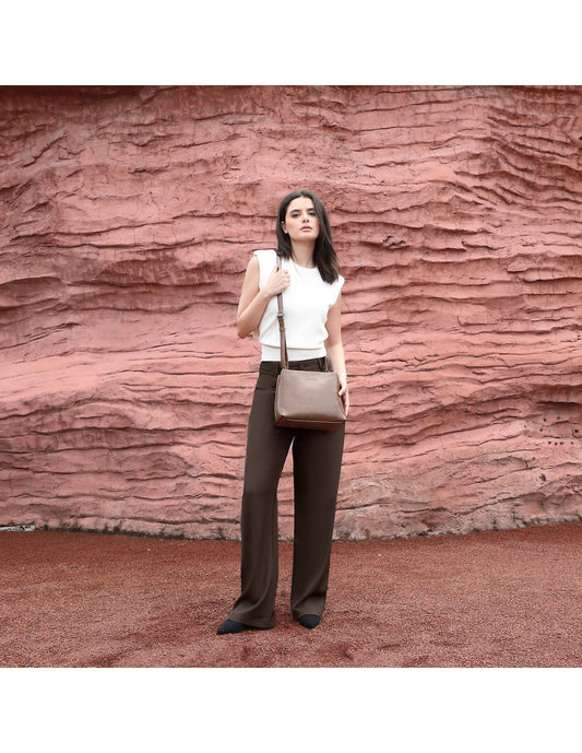 Sac bandoulière cappuccino