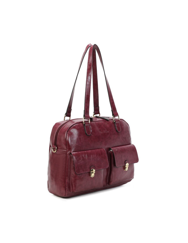 Cabas multipoches lie de vin