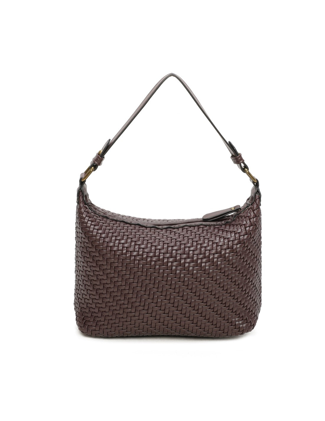 Sac à main tissé marron