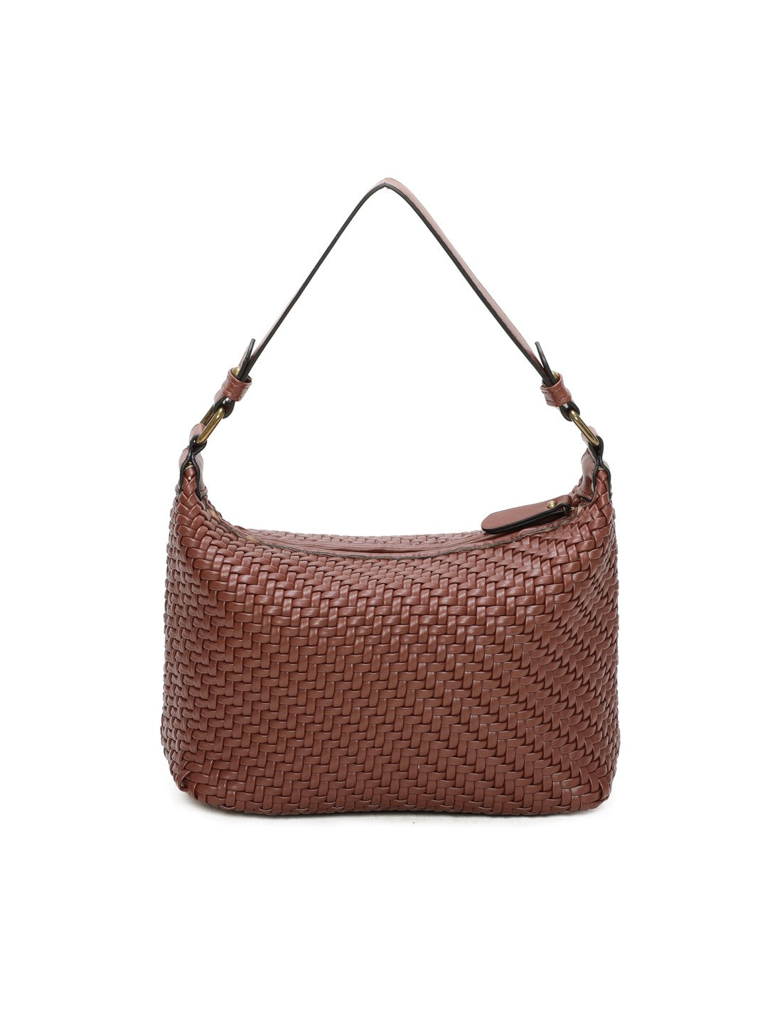 Sac à main tissé camel