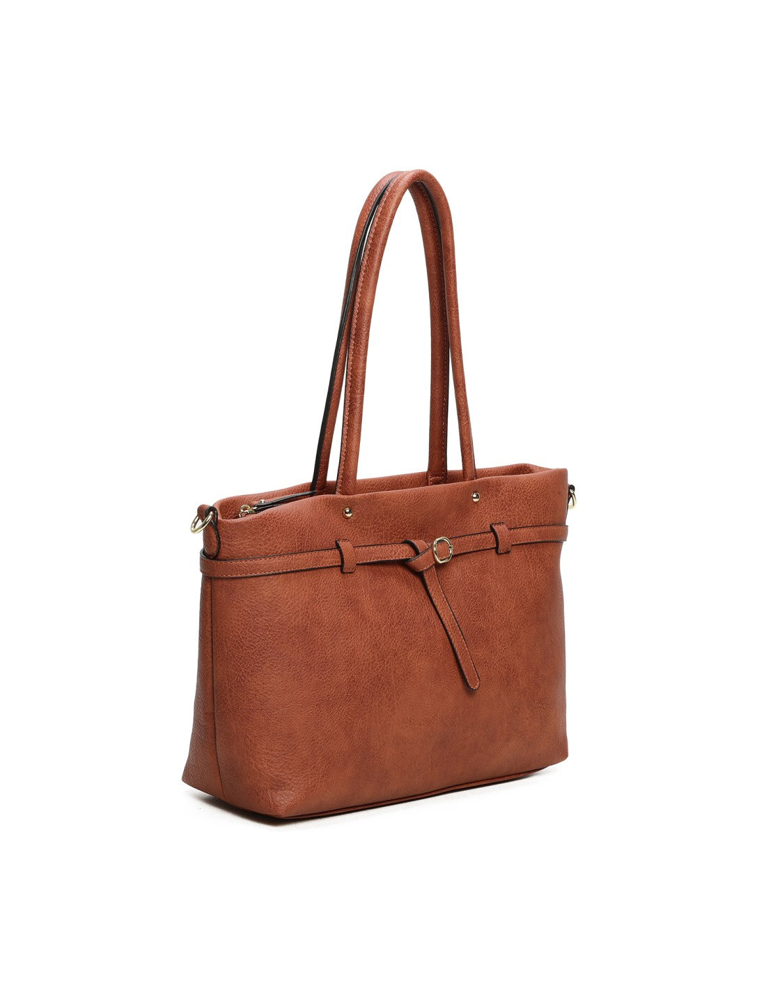 Cabas porté épaule camel