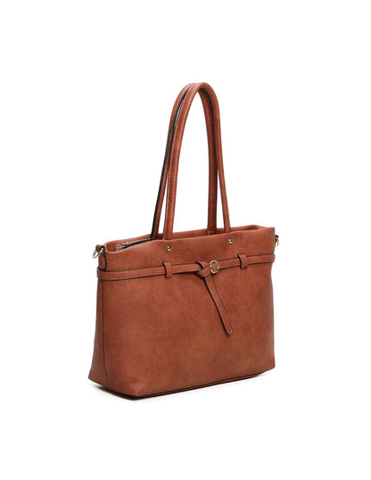 Cabas porté épaule camel