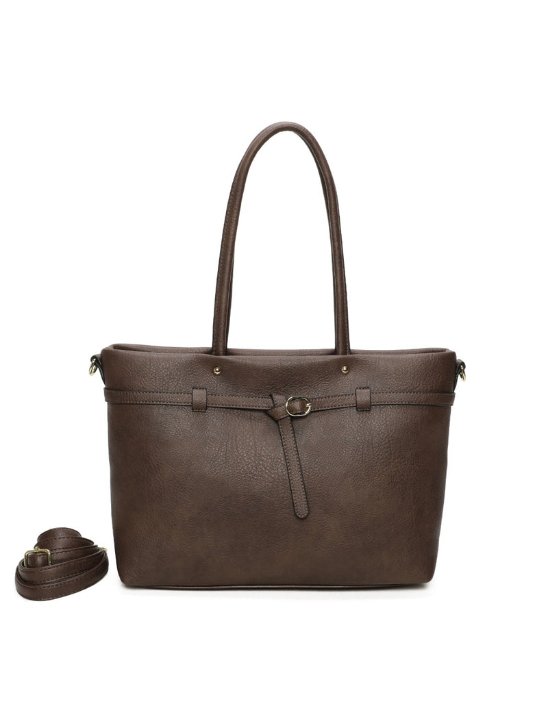 Cabas porté épaule marron