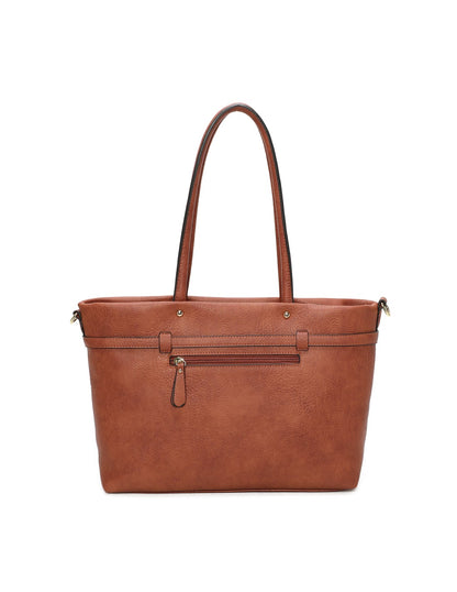 Cabas porté épaule camel