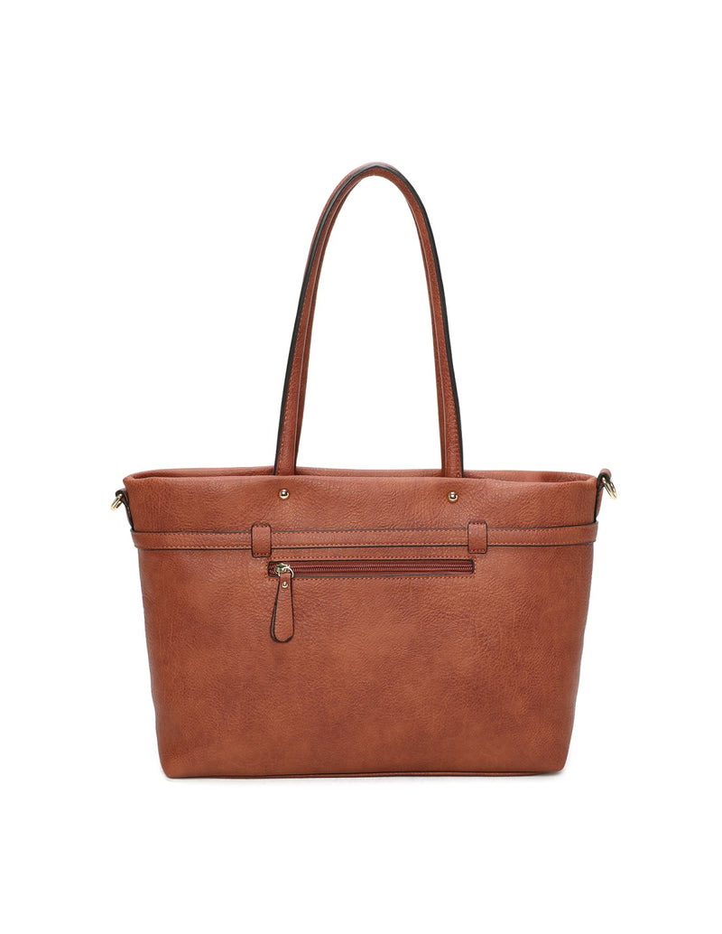 Cabas porté épaule camel