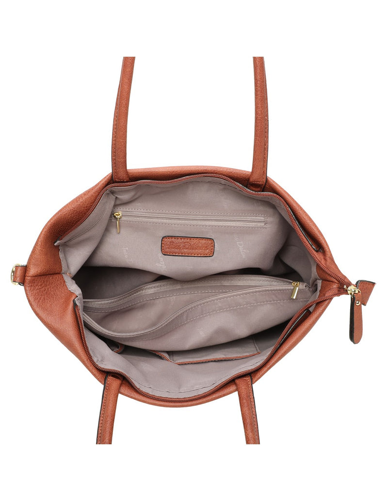 Cabas porté épaule camel