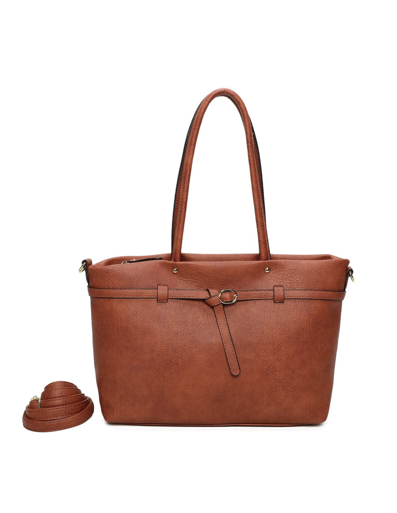 Cabas porté épaule camel