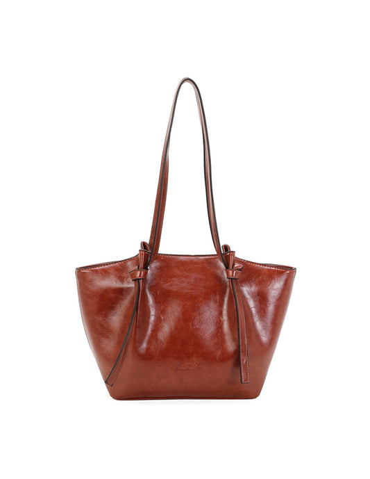 Cabas porté épaule camel