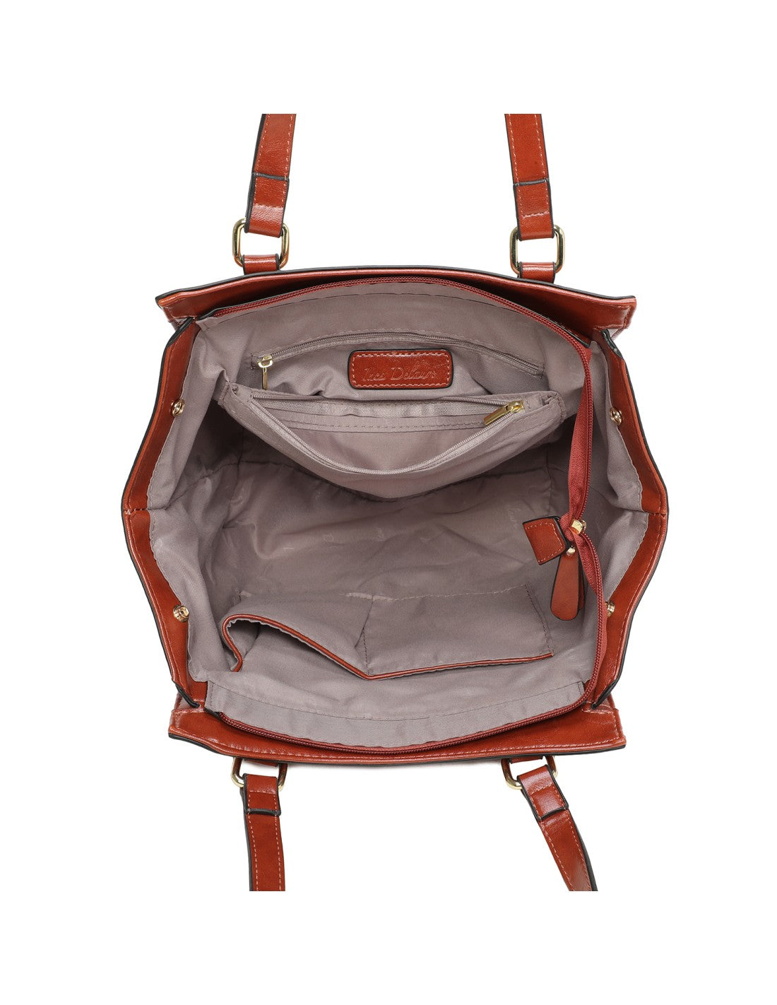 Cabas porté épaule camel