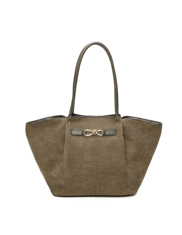 Cabas bimatière kaki