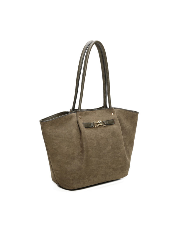 Cabas bimatière kaki