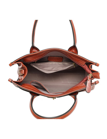 Cabas porté main camel