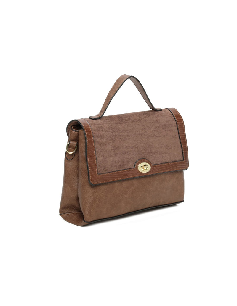 Sac 2 compartiments cappuccino