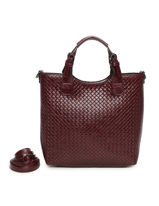 Sac porté main bordeaux