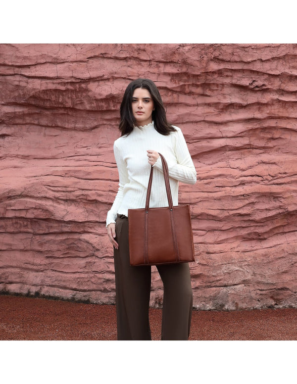 Sac porté épaule camel