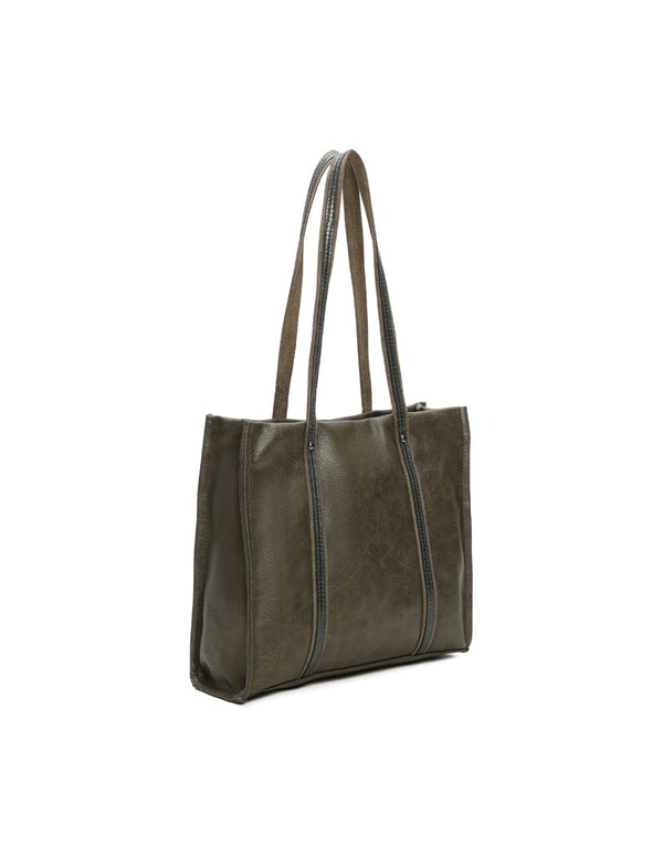 Sac porté épaule kaki