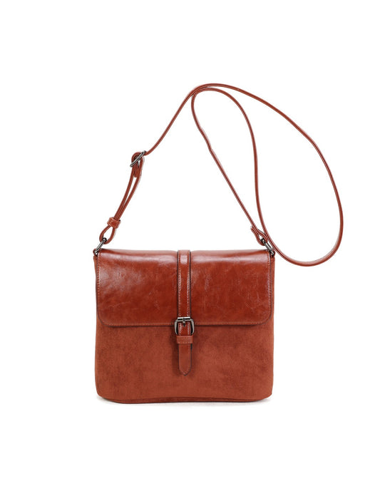 Sac bandoulière camel