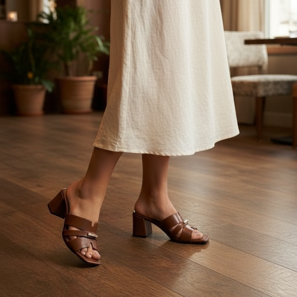 Urban Cross – Mules marron