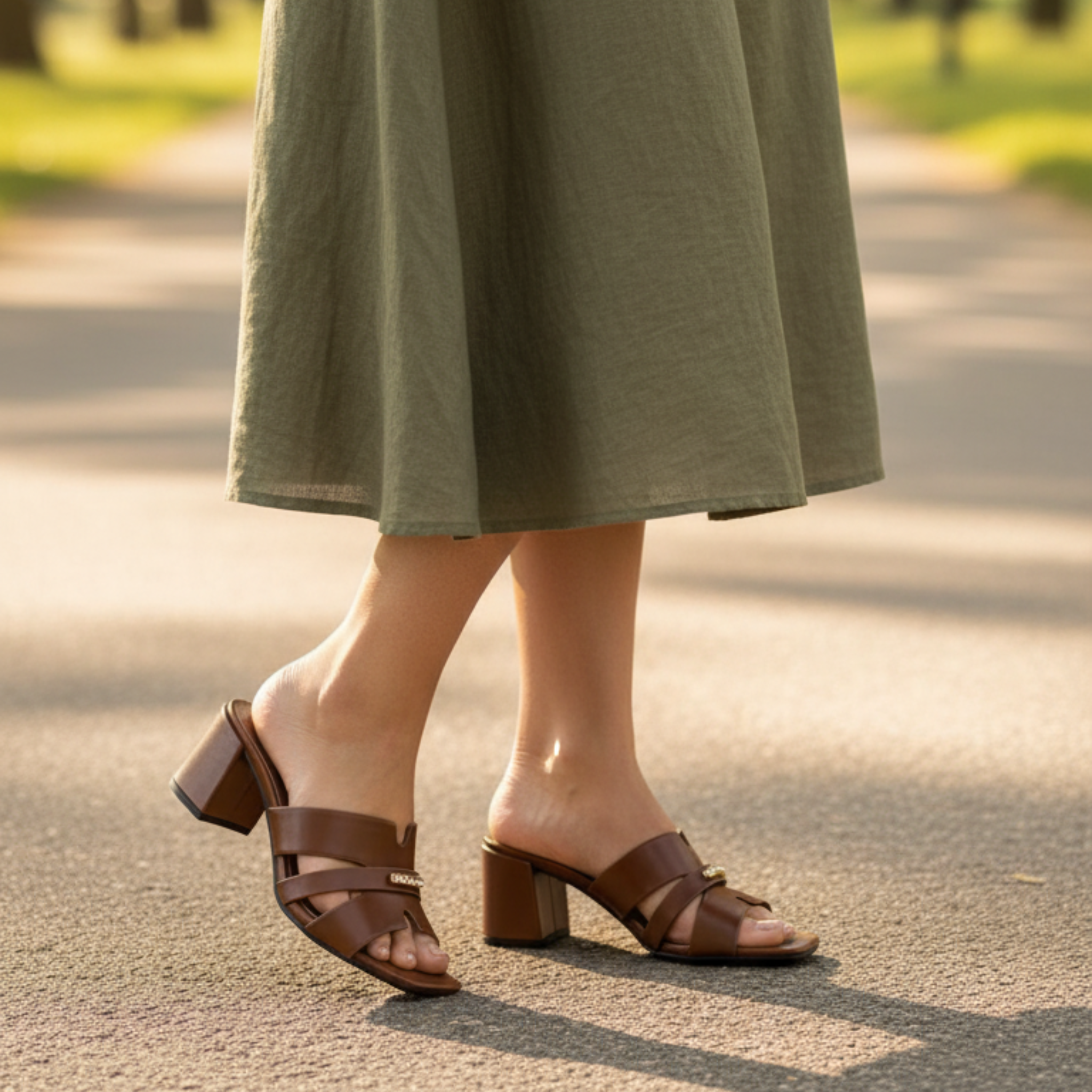 Urban Cross – Mules marron