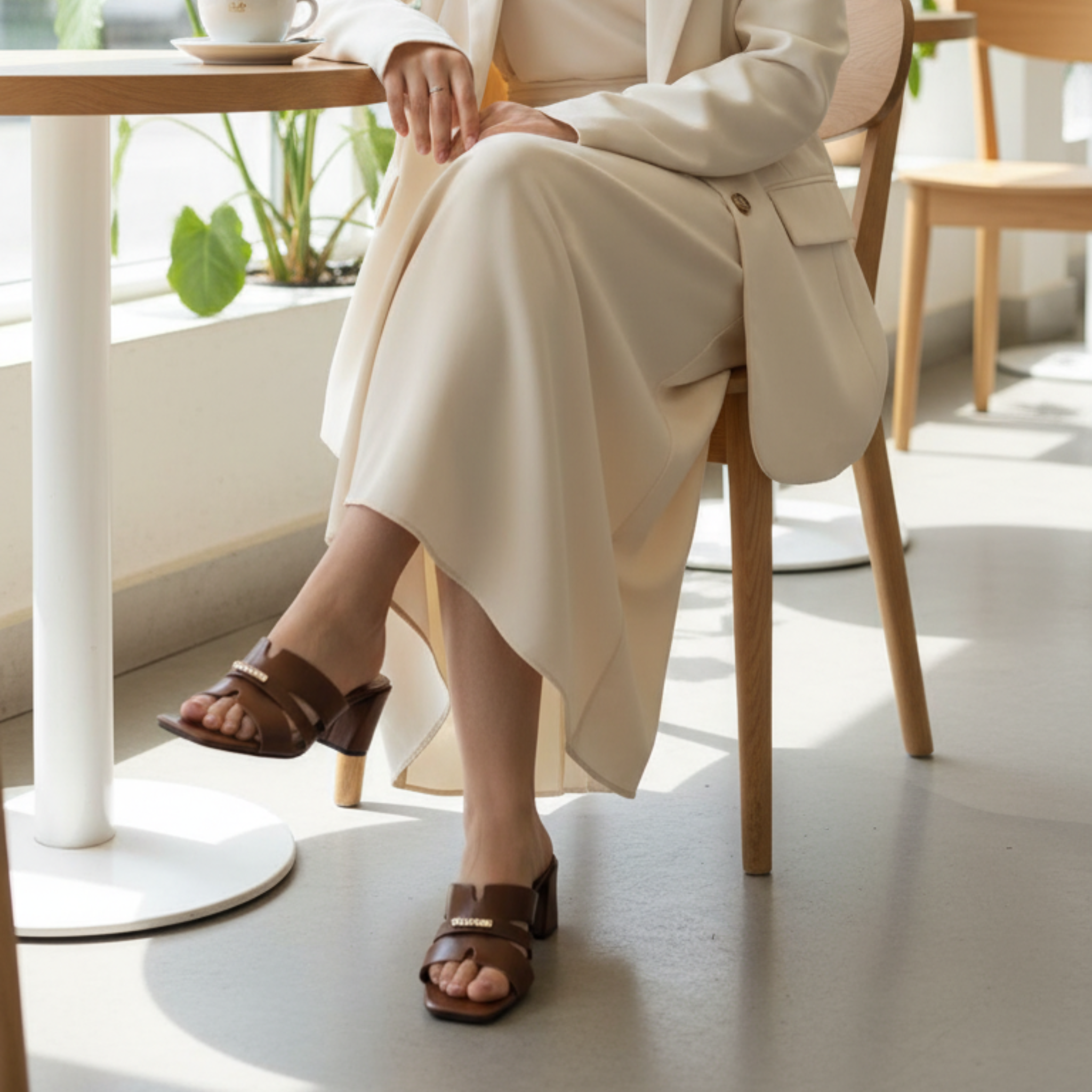 Urban Cross – Mules marron