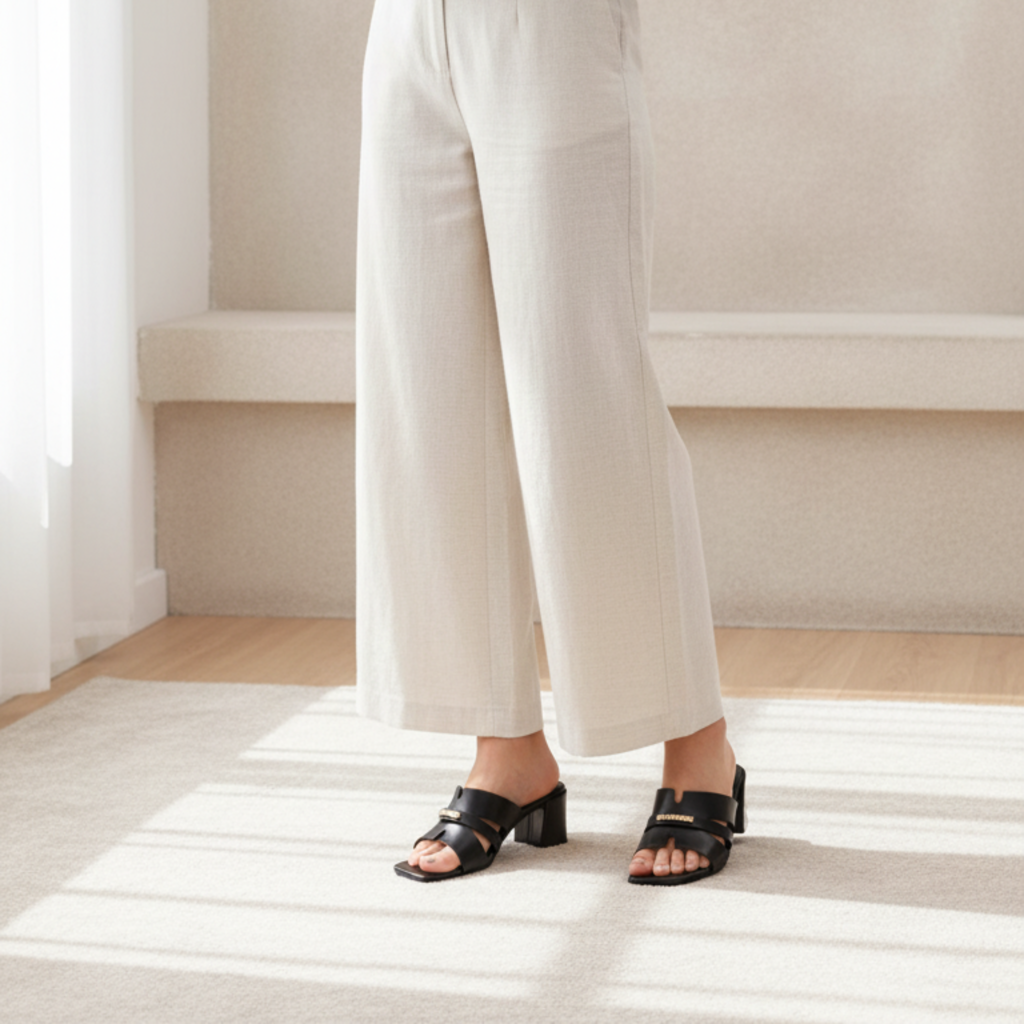 Urban Cross – Mules noir