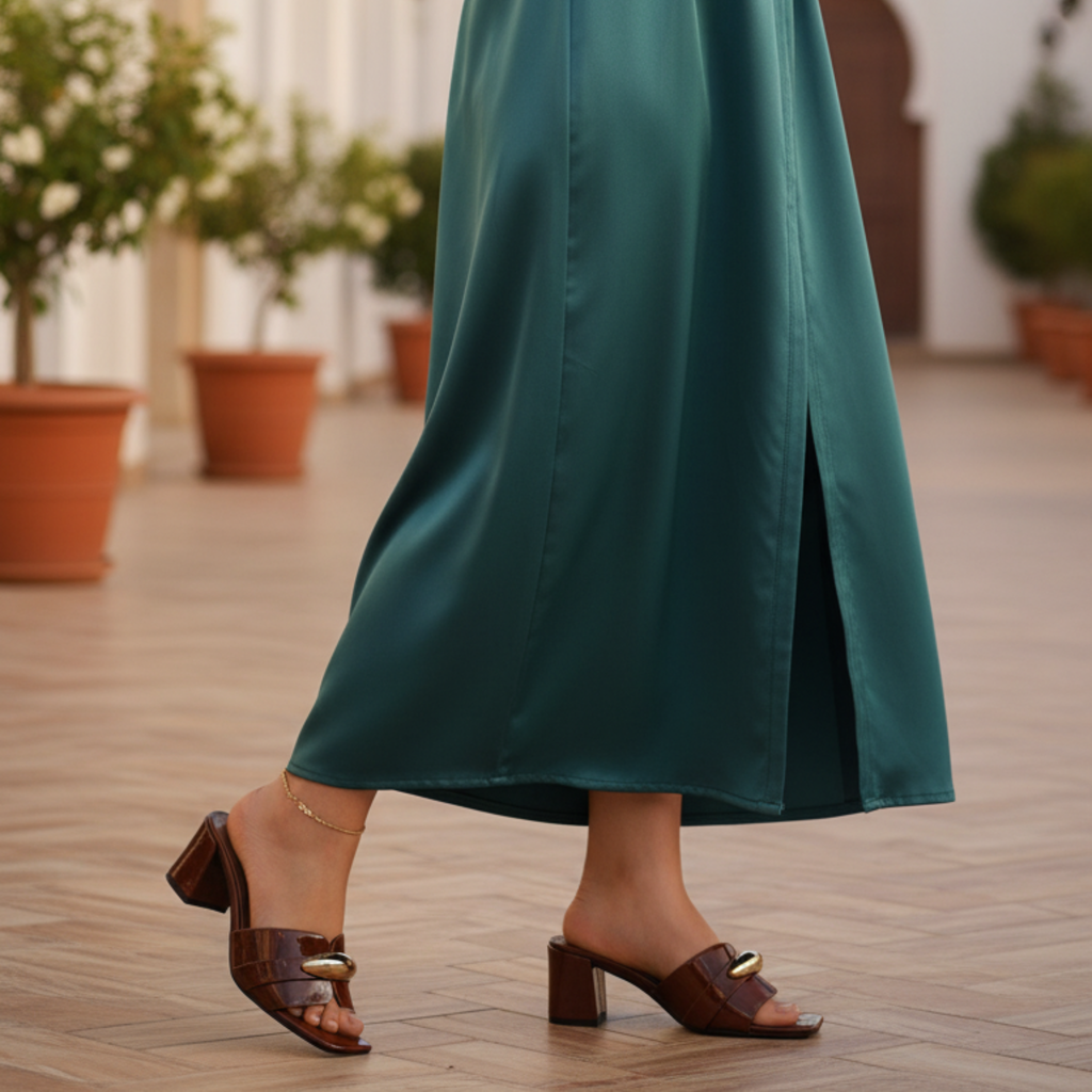 Golden Chic – Mules marron
