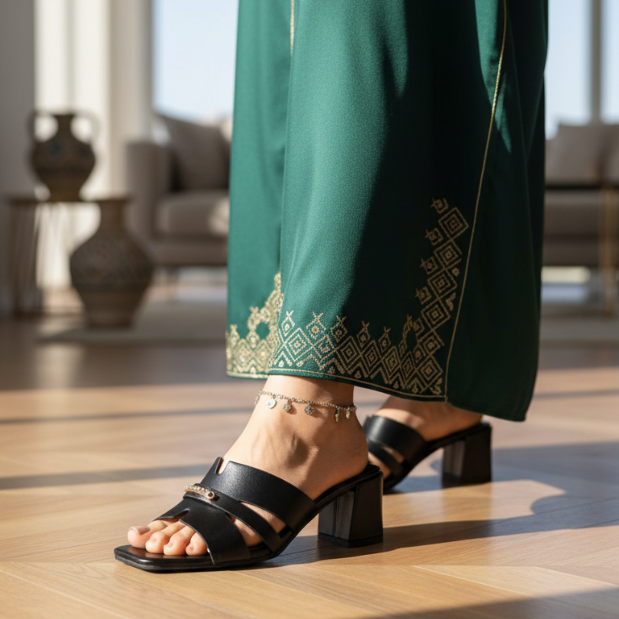 Urban Cross – Mules noir