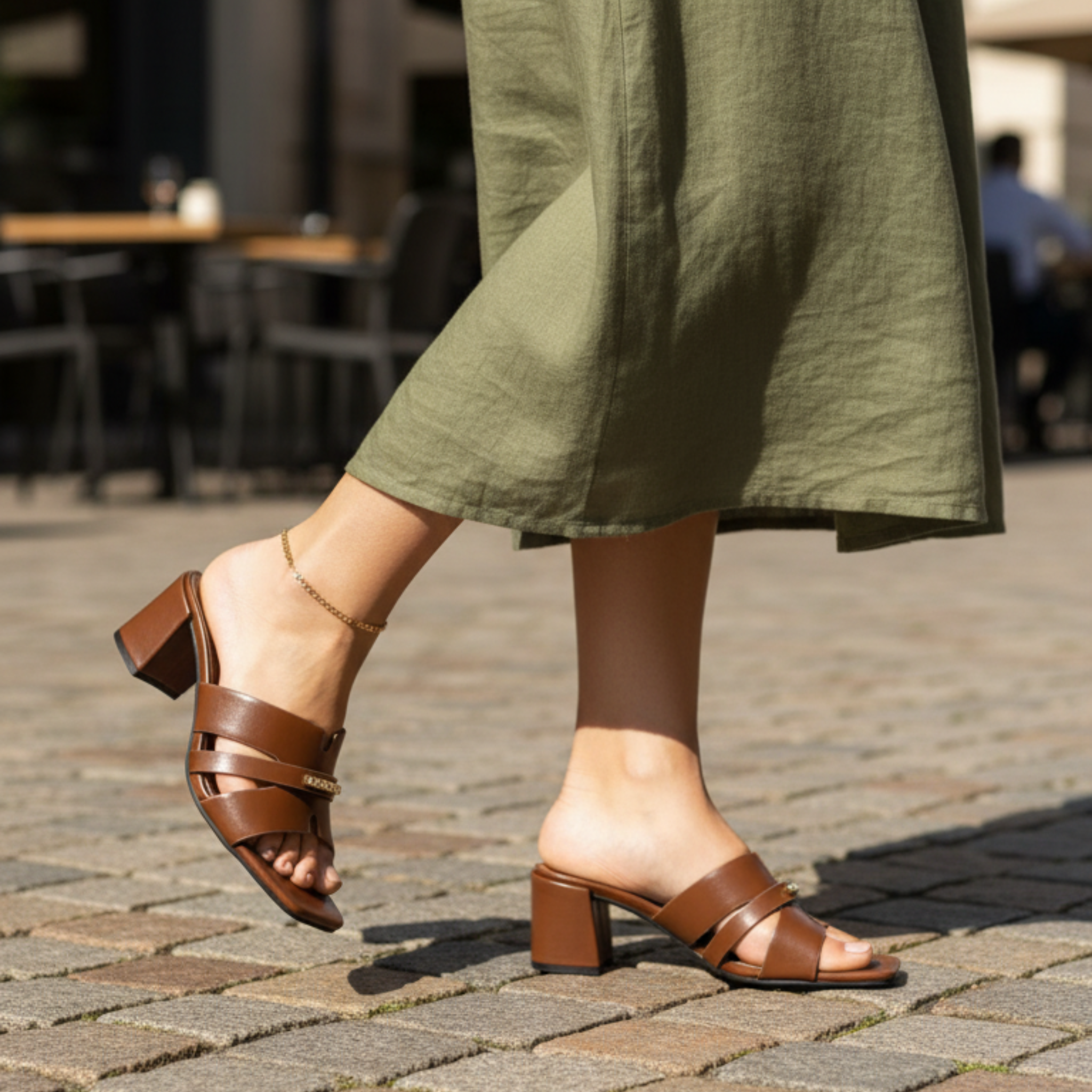 Urban Cross – Mules marron