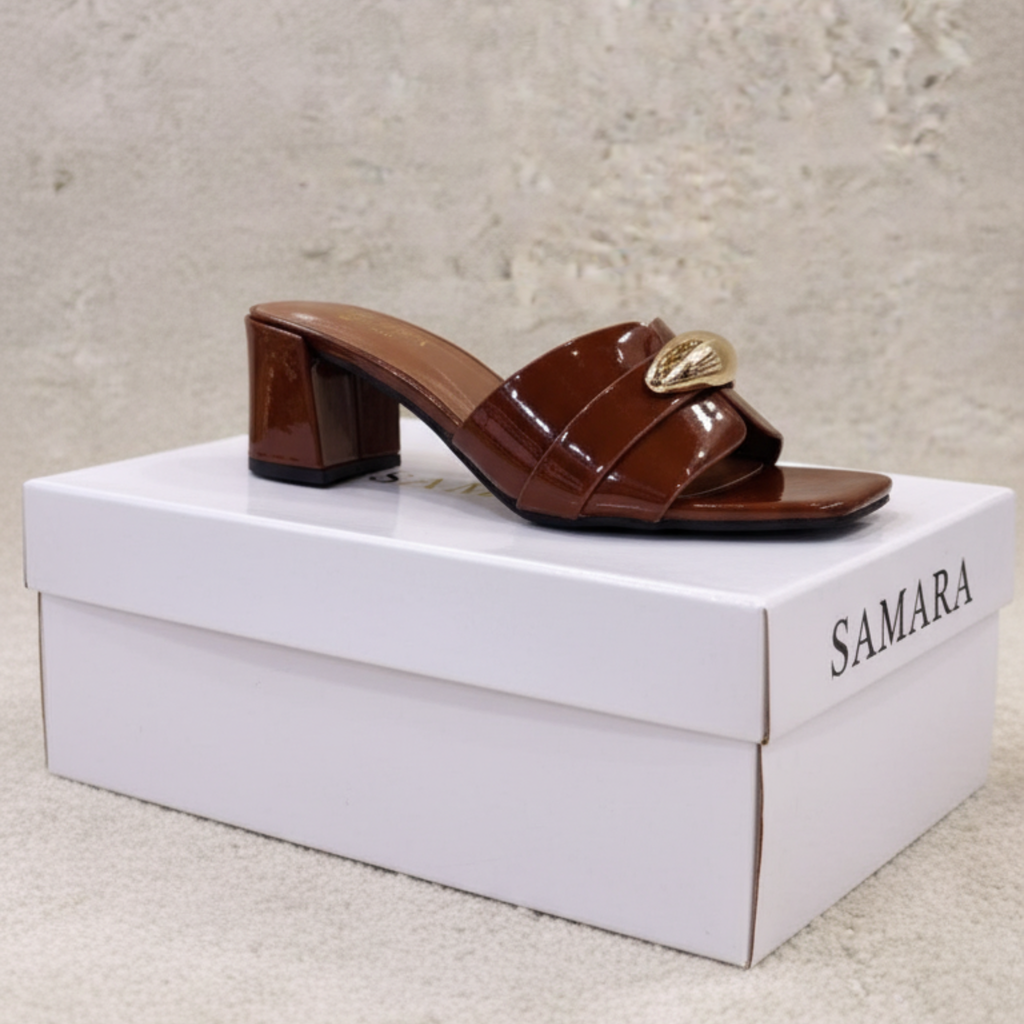 Golden Chic – Mules marron