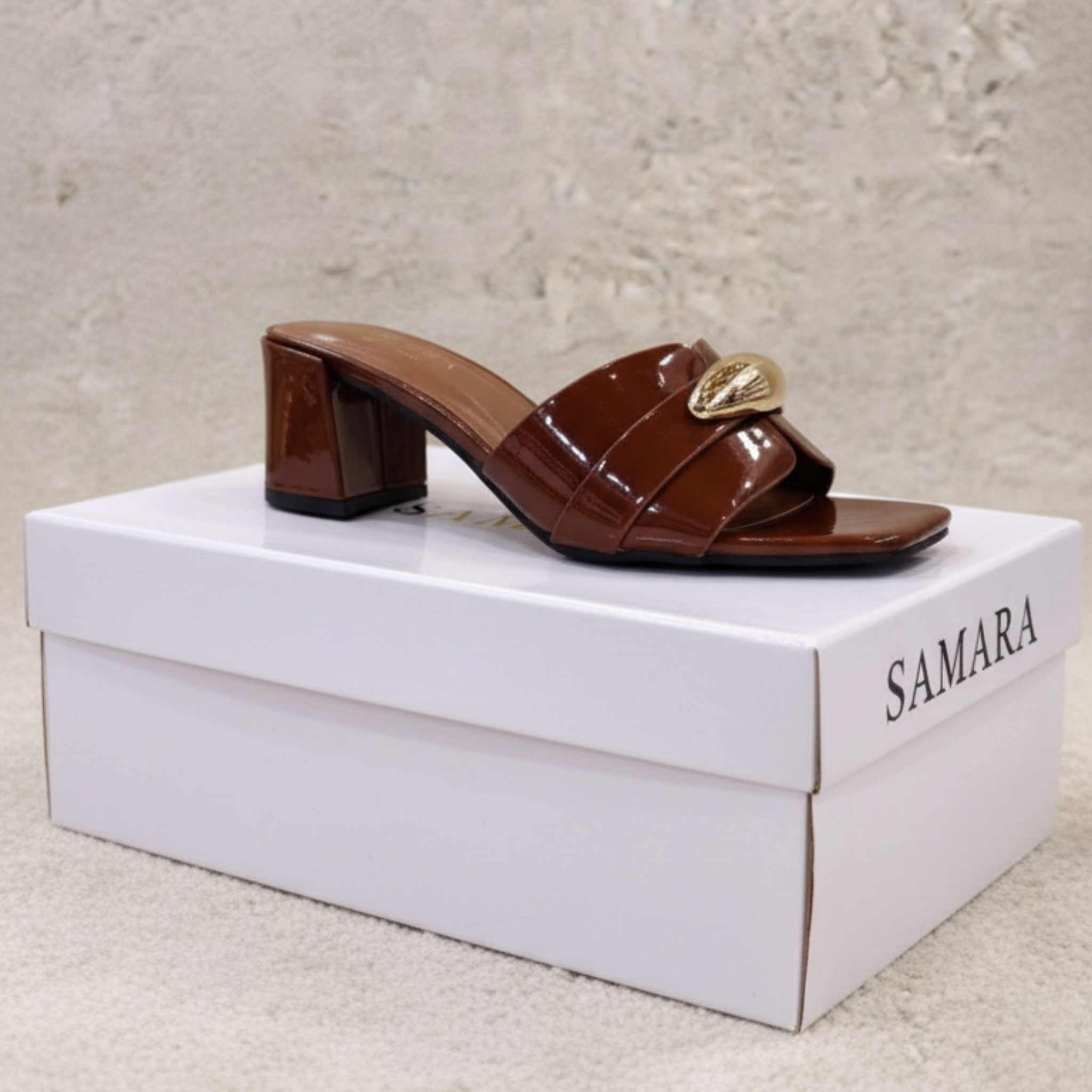 Golden Chic – Mules marron