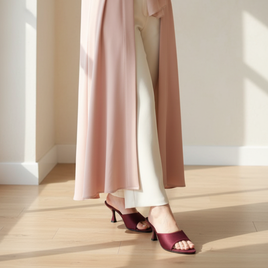 Velours Bordeaux – Escarpins chic