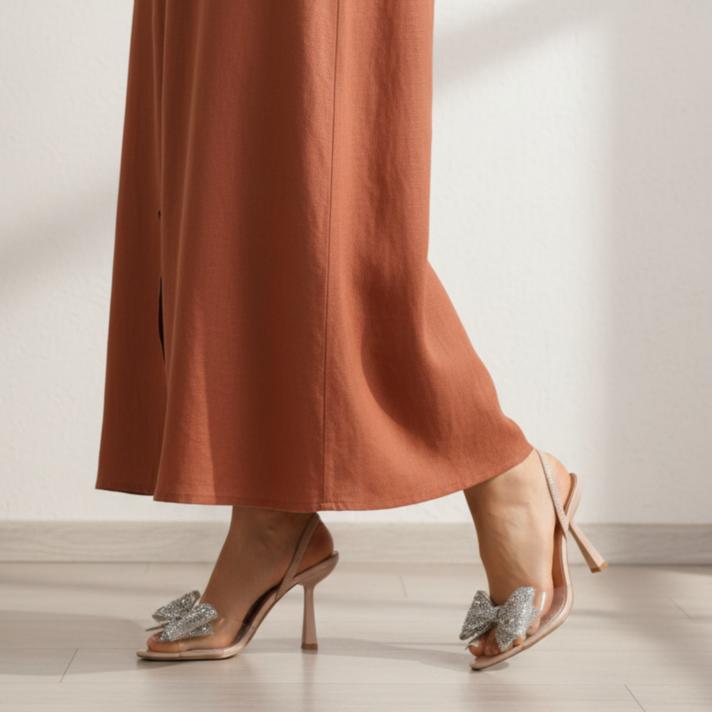 Lumière Élégance – Mules beige