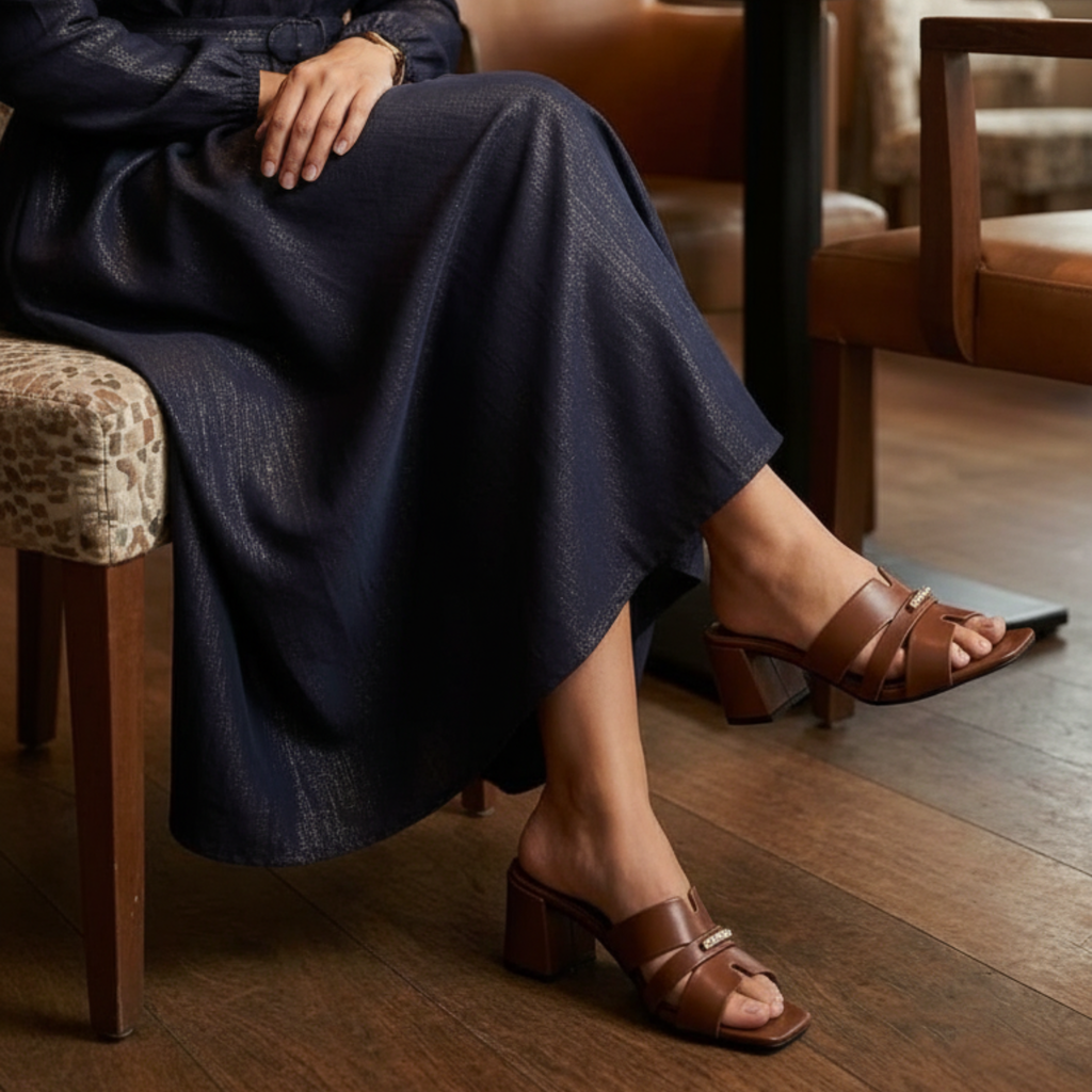 Urban Cross – Mules marron