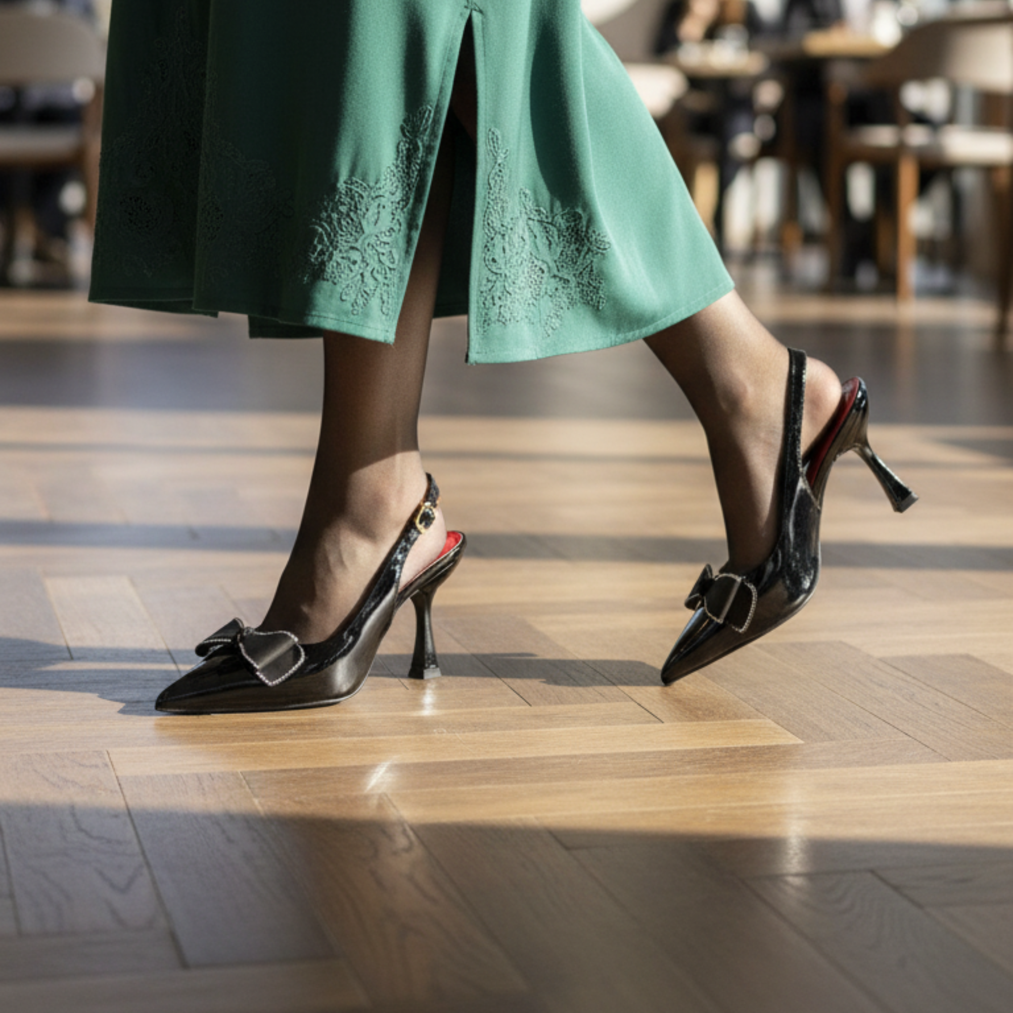 Butterfly Chic – Escarpins noirs