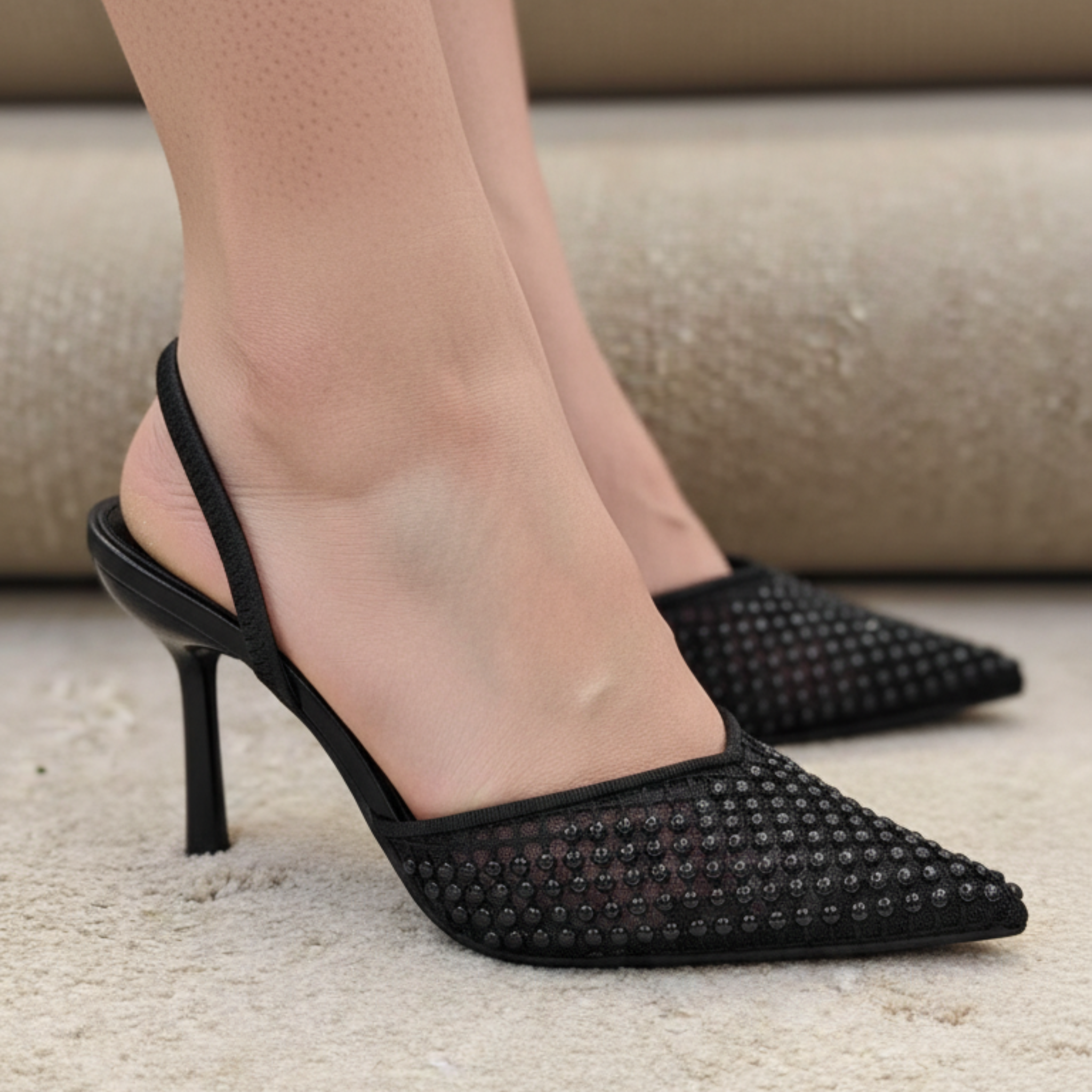 Mystery Chic – Escarpins filet