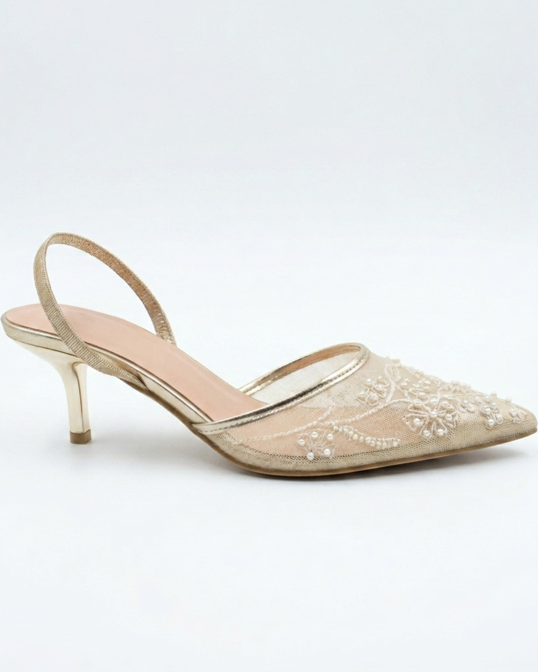 Perle Divine – Escarpins gold